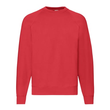 Fruit of the Loom - "Classic" Sweatshirt für Herren Raglanärmel (Rot)