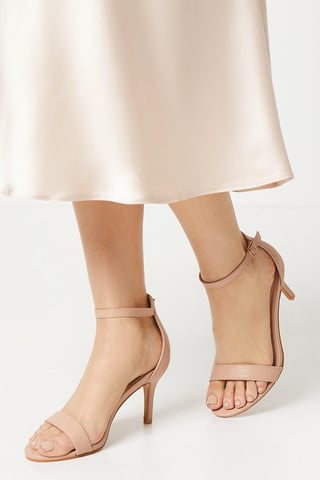 Tasha Low Stiletto Barely There Heeled Sandals