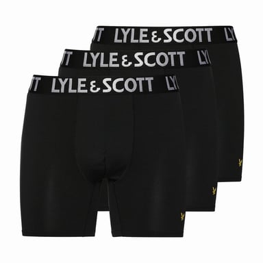 GBDieses Set von 3 Herren-Boxershorts von Lyle & Scott ist aus elastischem Material hergestellt. Der Stoff befindet sich auf dem Tailleband. Eerst passen und dann zurückkehren? Das mag, zolang je aan onze retourvoorwaarden voldoet.