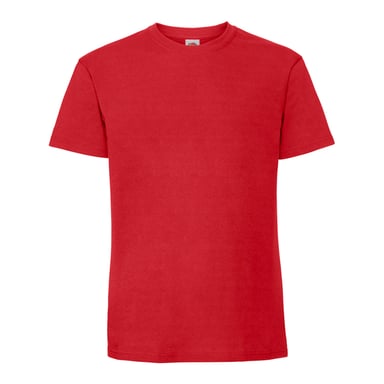 Fruit of the Loom Herren Iconic Premium Ringspun Baumwolle T-Shirt (Rot)