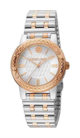 RC5L033M0105 Roberto Cavalli Damen Quarz Silber Edelstahl 5 ATM 32 mm Uhr