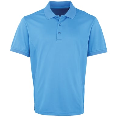 Premier Mens Coolchecker Pique Kurzarm-Polo T-Shirt (Saphir)
