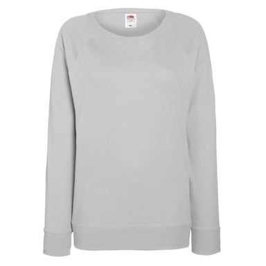 Fruit OF The Loom Damen Raglan Sweatshirt (Grau meliert)