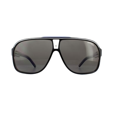 Carrera Sonnenbrille Grand Prix 2 T5C M9 Schwarz Kristall Weiß Blau Grau Polarisiert