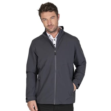Island Green - Jacke, wasserfest für Herren - Emblem (Holzkohle/Schwarz)