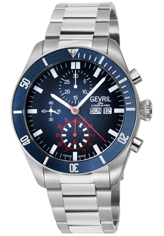 Gevril Yorkville Chronograph 48621B Schweizer Automatikuhr ETA 7750