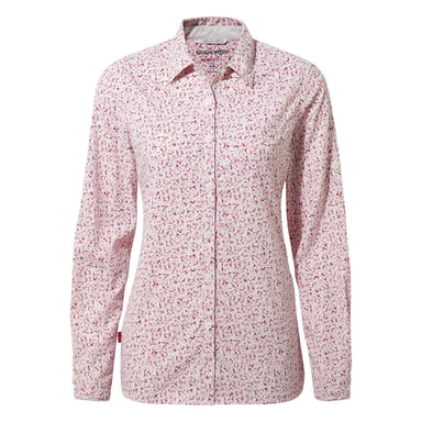 Craghoppers Womens/Ladies Fara Langarmhemd (Himbeere)