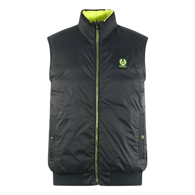 Belstaff Flash Circuit Schwarze Daunenweste zum Wenden