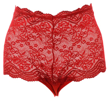 String Tanga mit hoher Taille Spitze 21686 Frau