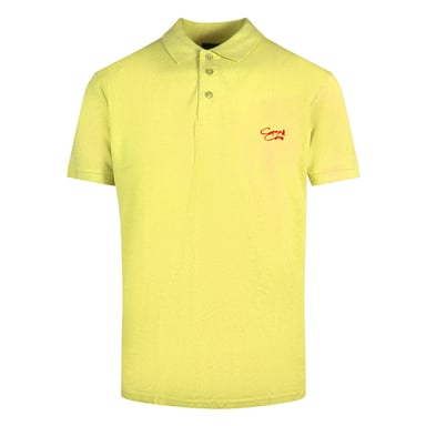 Cavalli Class Signature Logo Gelbes Poloshirt
