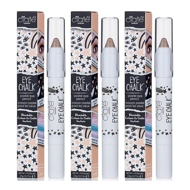 Ciate Eye Chalk 4.9g Dot-To-Dot Eye Pencil Nude x 3