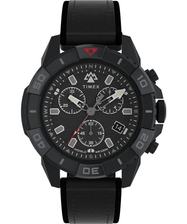 Timex Ridge Chrono Herren Schwarz Uhr TW2W16000