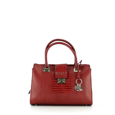 Croc print Cleo Satchel Guess MERLOT
