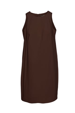 Braunes Sackkleid aus Baumwolle