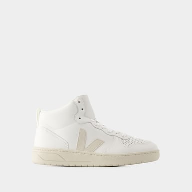 Sneakers V-15 - Veja - Leder - Naturweiß