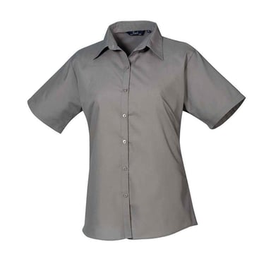Premier - Bluse für Damen kurzärmlig (Dunkelgrau)