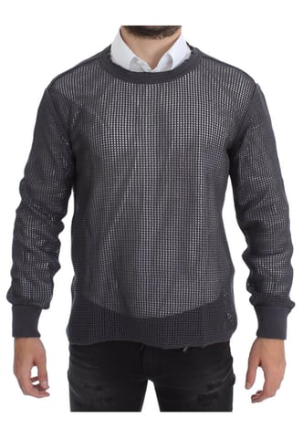 Dolce & Gabbana Herren Lila Laufsteg Netzpullover