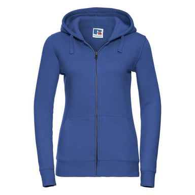 Russell - "Authentic" Kapuzenpullover Durchgehender Reißverschluss für Damen (Kräftiges Königsblau)