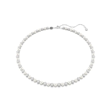 Swarovski 'Matrix Pearl' Damenhalskette aus Basismetall - Silber 5689623
