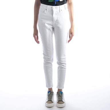Jeans Levis 721 Hochgeschlossener Skinny Western Weiß