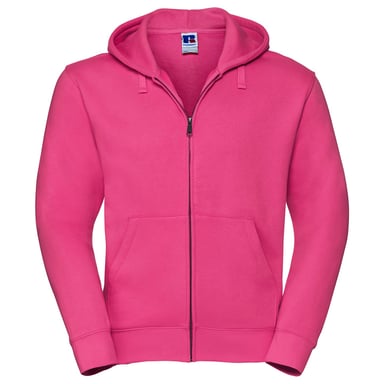 Russell - "Authentic" Hoodie mit durchgehendem Reißverschluss für Herren (Fuchsie)