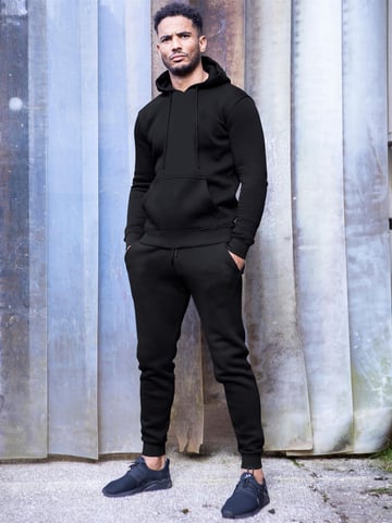 Enzo | Herren Pullover Hoodie Trainingsanzug Set - Schwarz