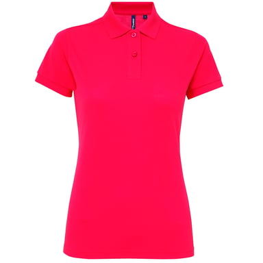 Asquith & Fox Damen Kurzarm Performance Blend Polo Shirt (Dunkles Pink)