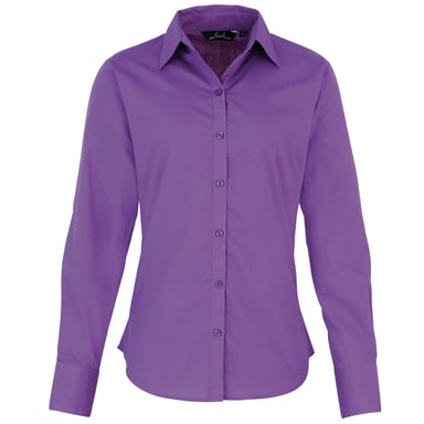 Premier - Bluse für Damen Langärmlig (Kräftiges Violett)