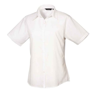 Premier - Bluse für Damen kurzärmlig (Weiß)