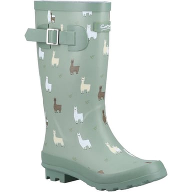 Cotswold Childrens/Kids Farmyard Alpaka Gummistiefel (Grün)