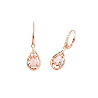 Amor Boucles d'oreilles pour dames, argent sterling 925, zircons cubiques