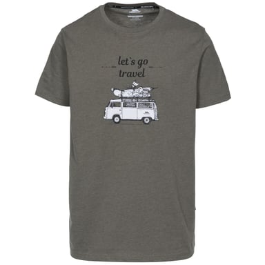 Trespass Herren T-Shirt mit Campervan-Motiv (Moosgrün meliert)