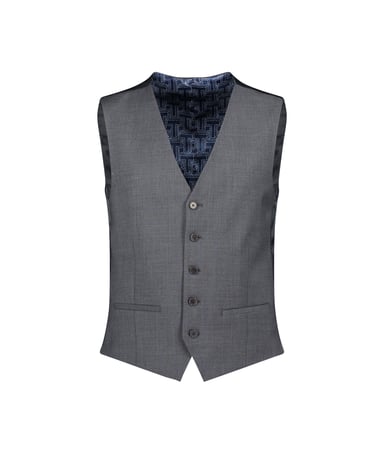 Men's Ted Baker Slim Fit Panama Waistcoat in Charcoal