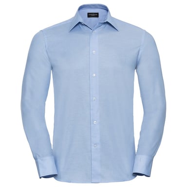 Russell Collection - Formelles Hemd für Herren Langärmlig (Dunkelblau)