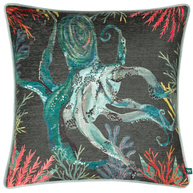Wylder Tropics Abyss Octopus Chenille Cushion Cover