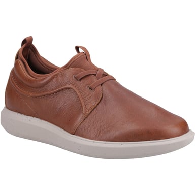 Hush Puppies Niles Leder Herren Schnürschuhe Cognac