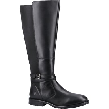 Hush Puppies Victoria Leder Damen Schwarz Stiefel