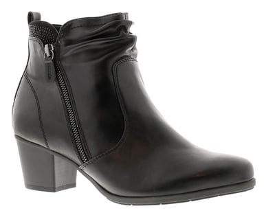 Jana Jayla Womens Zip Fasten Synthetic Upper Ankle Boot Black