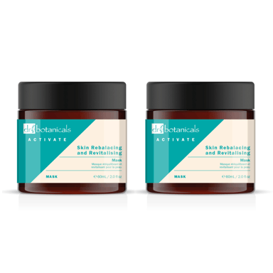 Dr Botanicals Activate Skin Rebalancing & Revitalisierende Maske 60ml Doppel-Sparpack