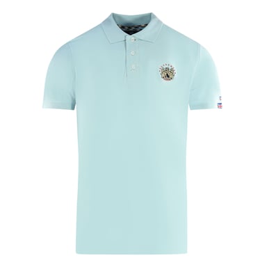 Aquascutum London Crest Hellblaues Poloshirt
