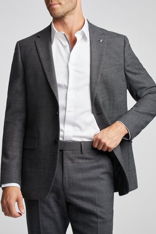 Slim Fit Semi Plain Jacket