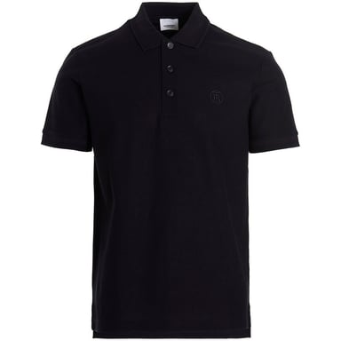 Burberry Branded Circle Logo Kohle Blau Polo Shirt