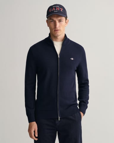 Gant Casual Cotton Zip Strickjacke