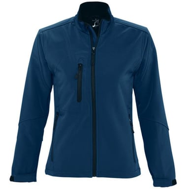 SOLS Womens/Ladies Roxy Soft Shell Jacket (atmungsaktiv, winddicht und wasserabweisend) (Abyss Blue)