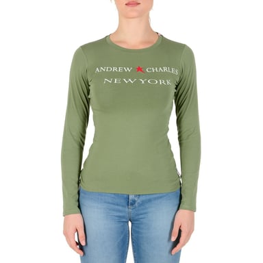 Andrew Charles von Andy Hilfiger Damen LS T-Shirt TS602 031002 Phenix Grün