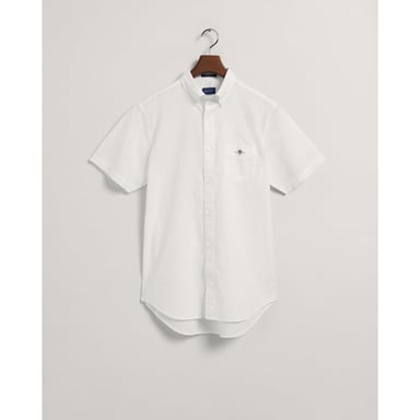 GANT Mens Regular Cotton Linen Short Sleeve Shirt