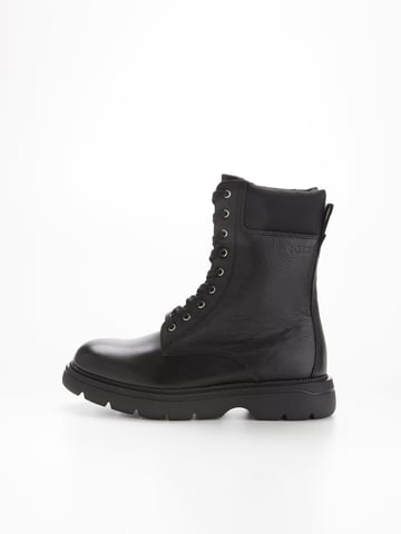Boot en cuir à lacets Jacob pour femmes en noir