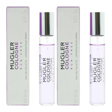 Mugler Cologne Run Free Eau de Toilette 10ml Travel Spray x 2