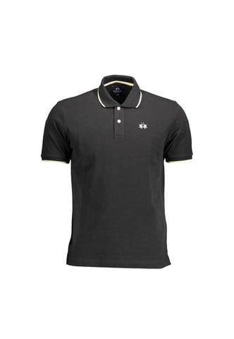 Poloshirt aus Baumwolle mit kontrastierender Stickerei