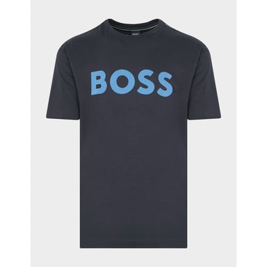 T-shirt jersey coton Tee1 logo imprime Hugo Boss Pour Homme en Bleu Marine